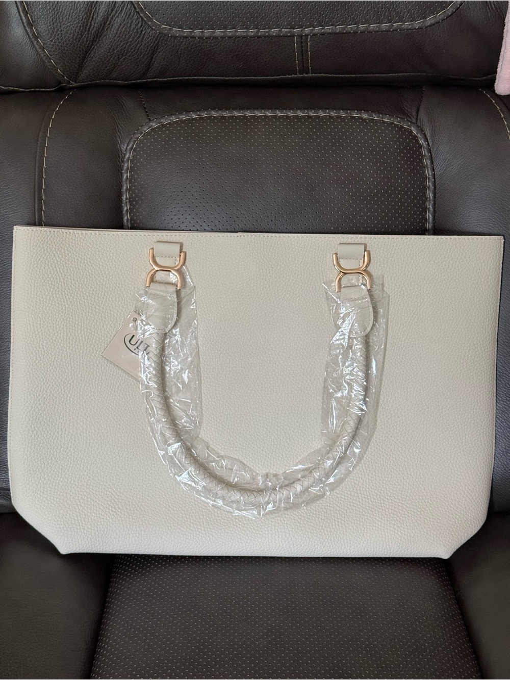 ULTA Beauty Cream Tote Bag w/ Gold Hardware | NWT Wrapped